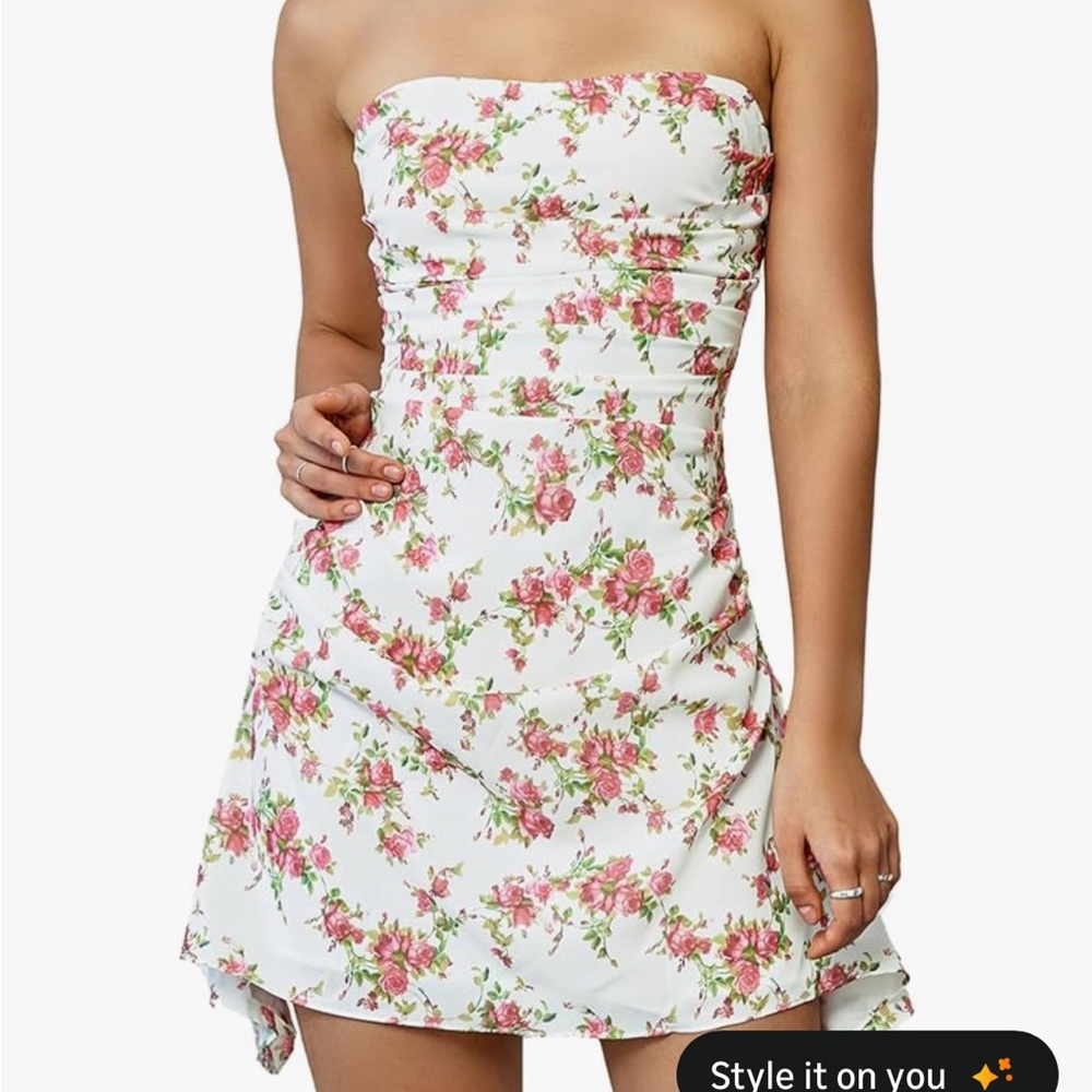 Spring Strapless Dress - Picture 2 of 3